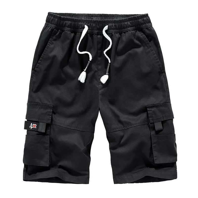 2023 Mens Cargo Shorts Combat Plus Big Size Capris 8XL 5XL 6XL 7XL Man Long Army Green Baggy Short Male Army Green Dark GreenX240921