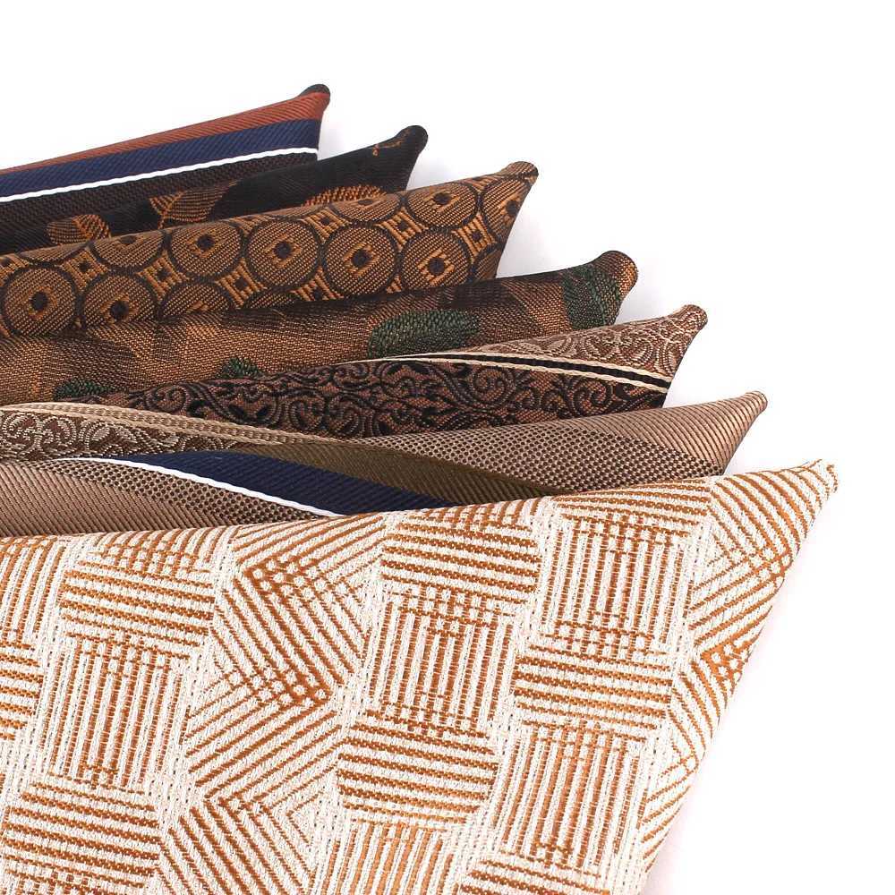 3 Jacquard Pocket Square Mens Flower Box Towel Hanji Gentleman Hanji Mens Set Handle Chief Pocket Towel Gift W240921