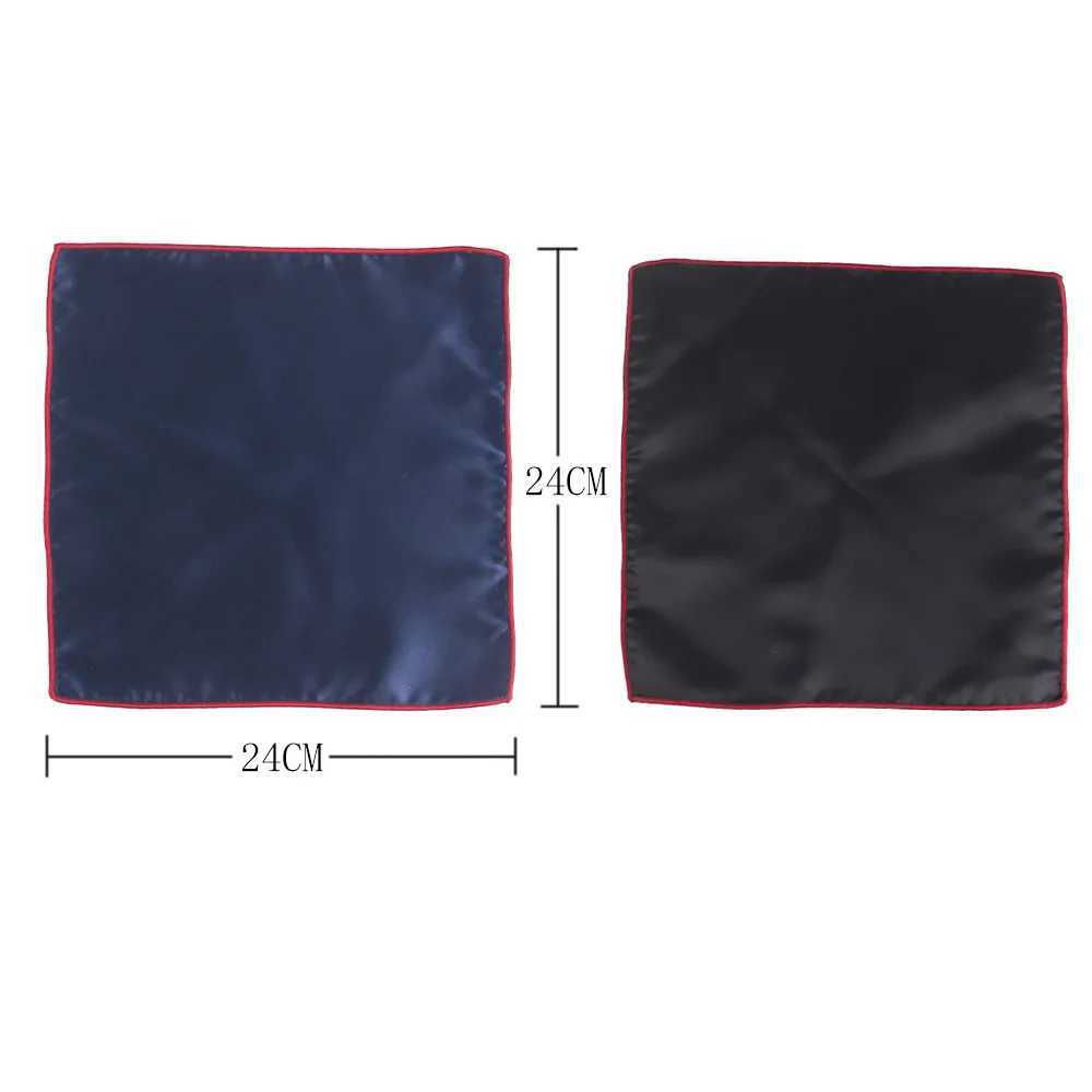 Satin woven pocket square mens solid chest towel Hanji gentleman Hanji mens set handle chief set pocket towel W241213