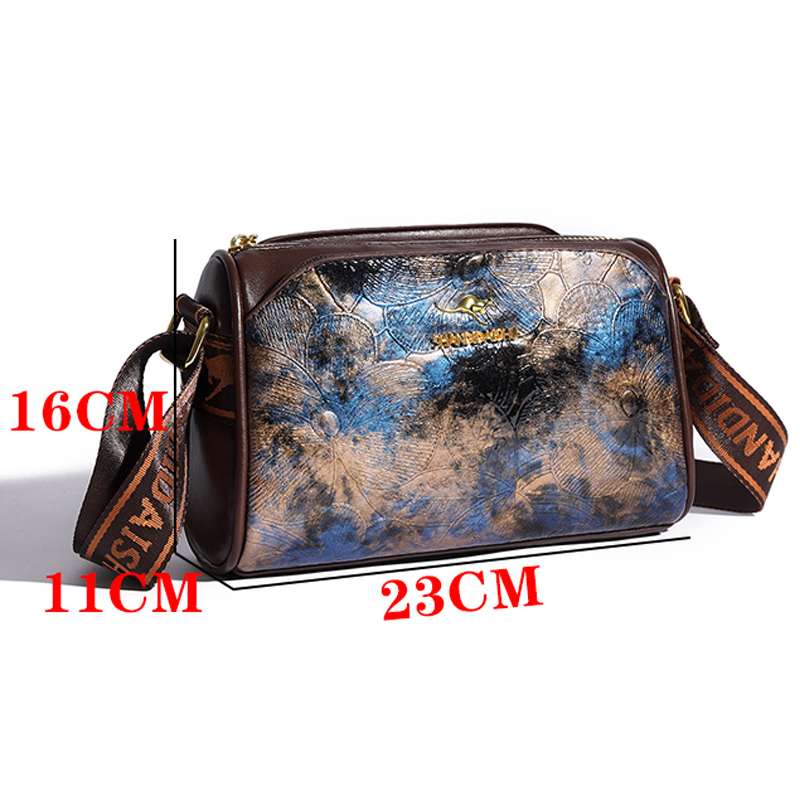 Designer Handbags Vintage Soft Leather Tote For Women Multi Pocket Messenger Bags High quality Shoulder Bag