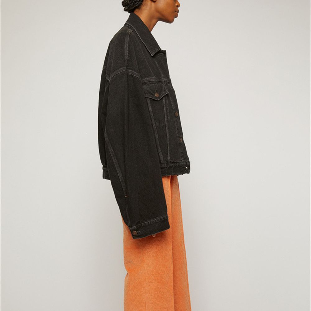 New Denim Coat For Men And Women Single-Breasted Casual Classic Unisex Jacket Loose Outwear Top All Match Fashion