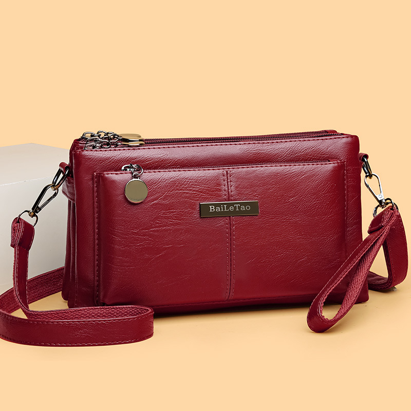 2024 summer new versatile multi-layer small square for women, single shoulder crossbody bag women's bag
