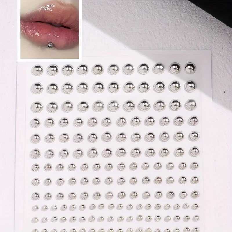 Rhinestone Faux Lip Studs Eyebrow Stickers Facial Decor For Women Personalized Party Jewelry Accessories Stainless Steel Y240921