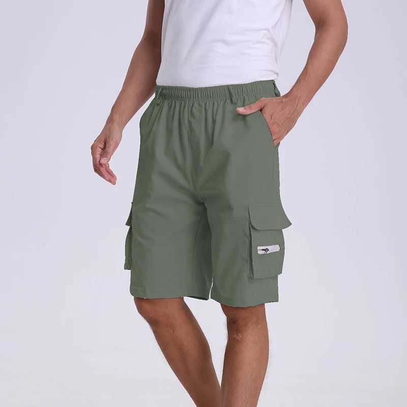 Mens cargo shorts mens tactical pants casual large pockets sports board cargo panel Trouser Plus mens sizeXJ250407