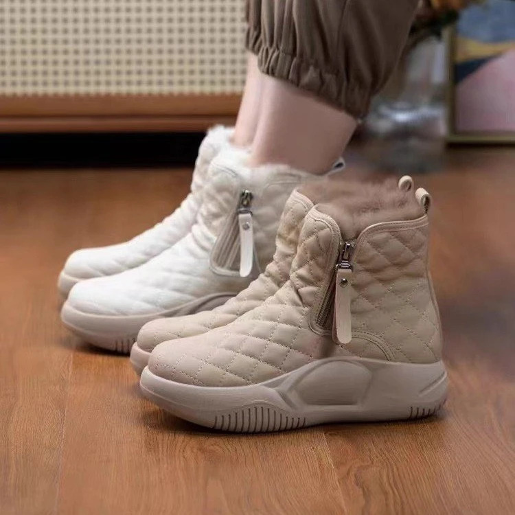 trainers for Women 2024 New Winter Plush Thick Women's anti Slip and Warm Cotton free shipping shoes Snow Boots loafers womens