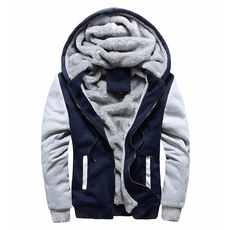 Winter Men's Coats Thicken Warm Jackets For Fleece Coat Men Casual Hoodies Streetwear Long Sleeve Tops Clothing