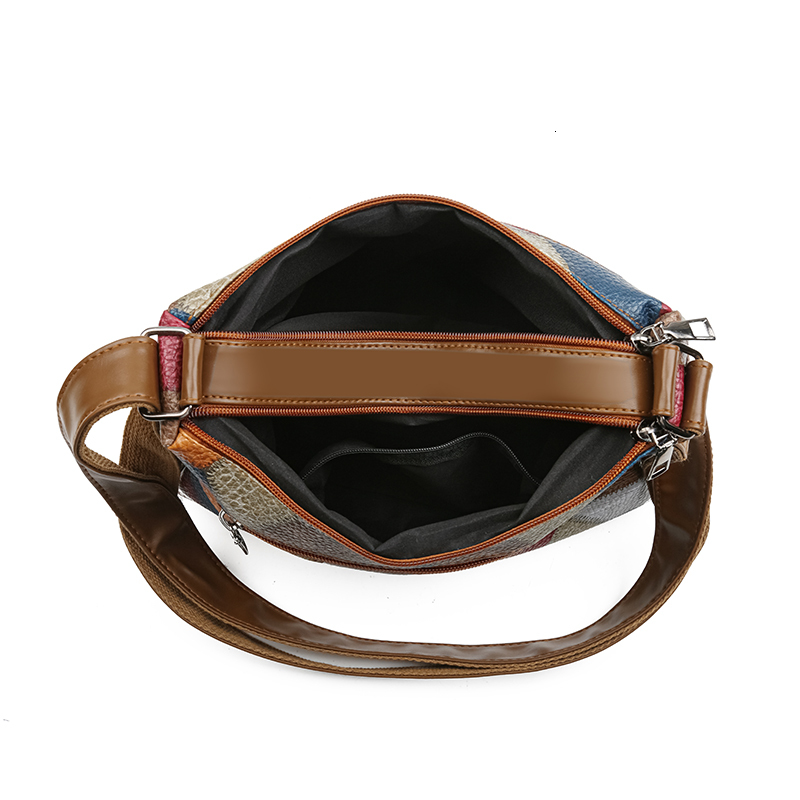 New Crossbody for Women Large Capacity Handbag Purse Solid Color Shoulder Bags Female Casual Travel Vintage Hobos Bag
