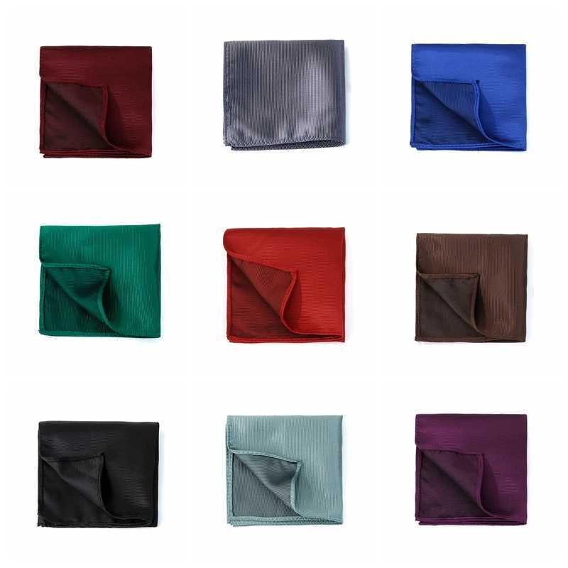 Classic Men Pocket Square Solid Handkerchief Multicolor Classic Suit Stripe Business Pocket Acceossories Handkerchief Men HankyX240921