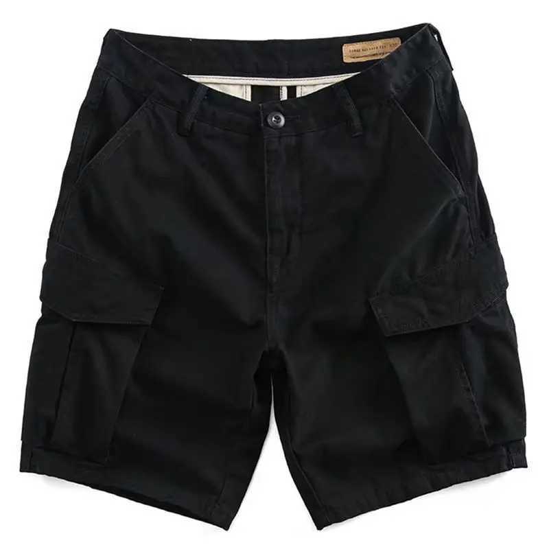 2024 Summer New Cargo Shorts Men Khaki Jogger Multi-Pocket Military Cargo Shorts Men Casual Loose Shorts Male Ropa HombreX240921