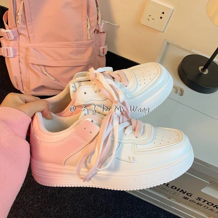 Ddmybear Rubber PU Color Blocked Fashionable Lightweight Flat Sports Women's New Casual Board Shoes For Women Chinese Brand Shoes F921-18.5