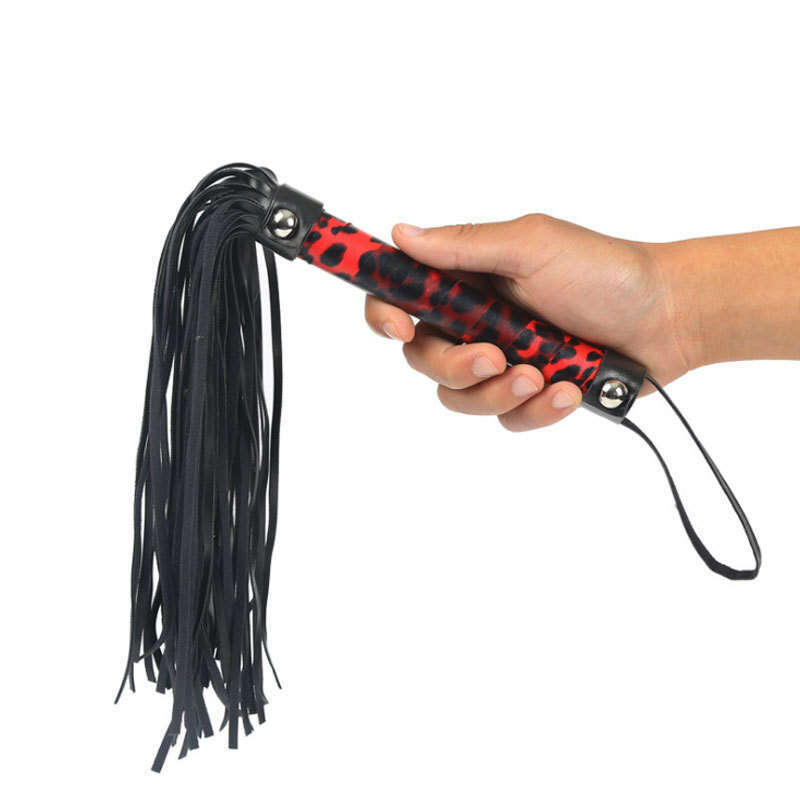 SM Props Sex Whip Mild Training SP Cross border Hot Selling Leopard Pattern Sex Whip Alternative Adult Products
