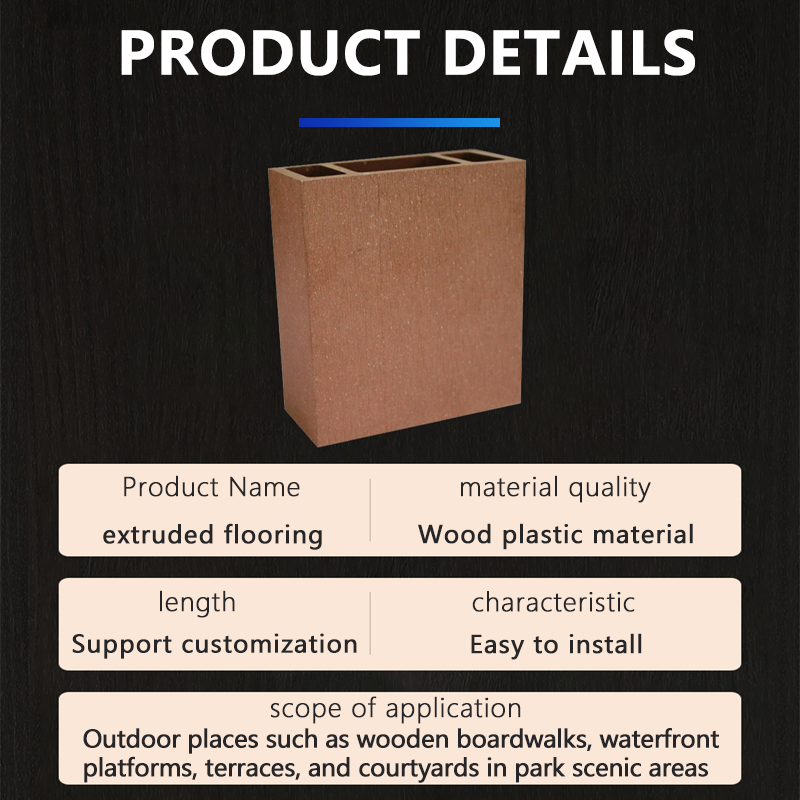 Plastic wood guardrails for garden scenic spots outdoor courtyards river channels boardwalks anti-corrosion wooden fences