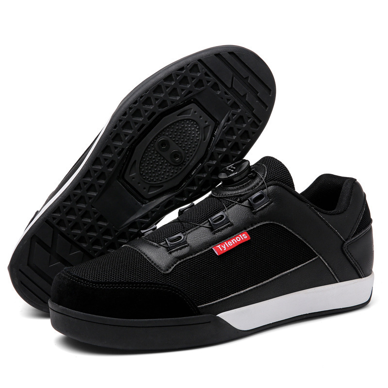 ddmytiger S001 Mountain Lock Men's Flat bottomed Hard soled Rubber Breathable Dynamic Bike Shoes C ddmythur