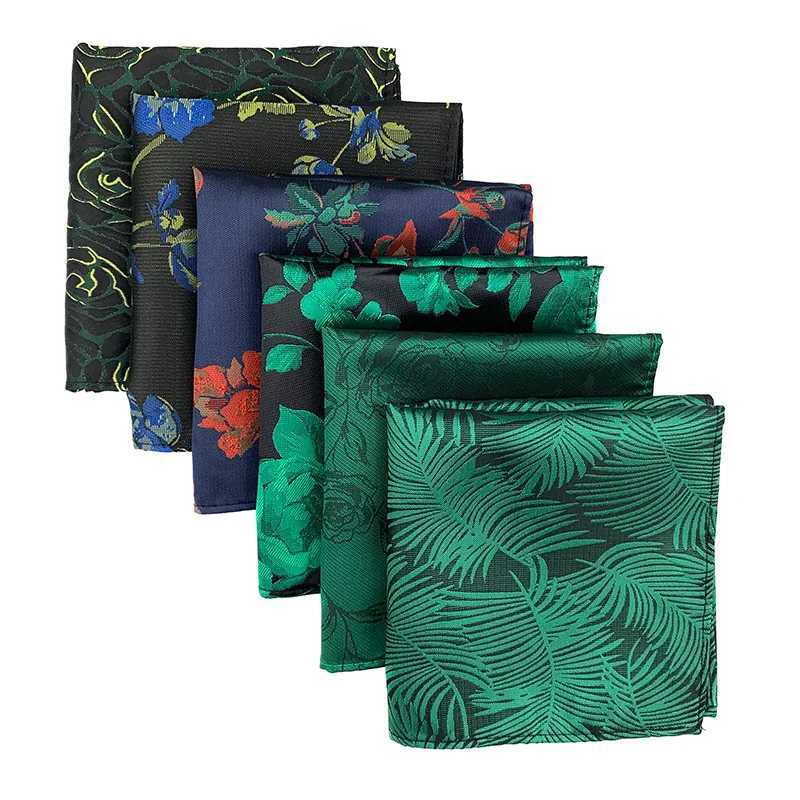 38 Colors Men Hanky Pocket Squared Handkerchief Silk Hankerchief Flower Paisley Floral Wedding Party Gift for Man AccessoryX240921