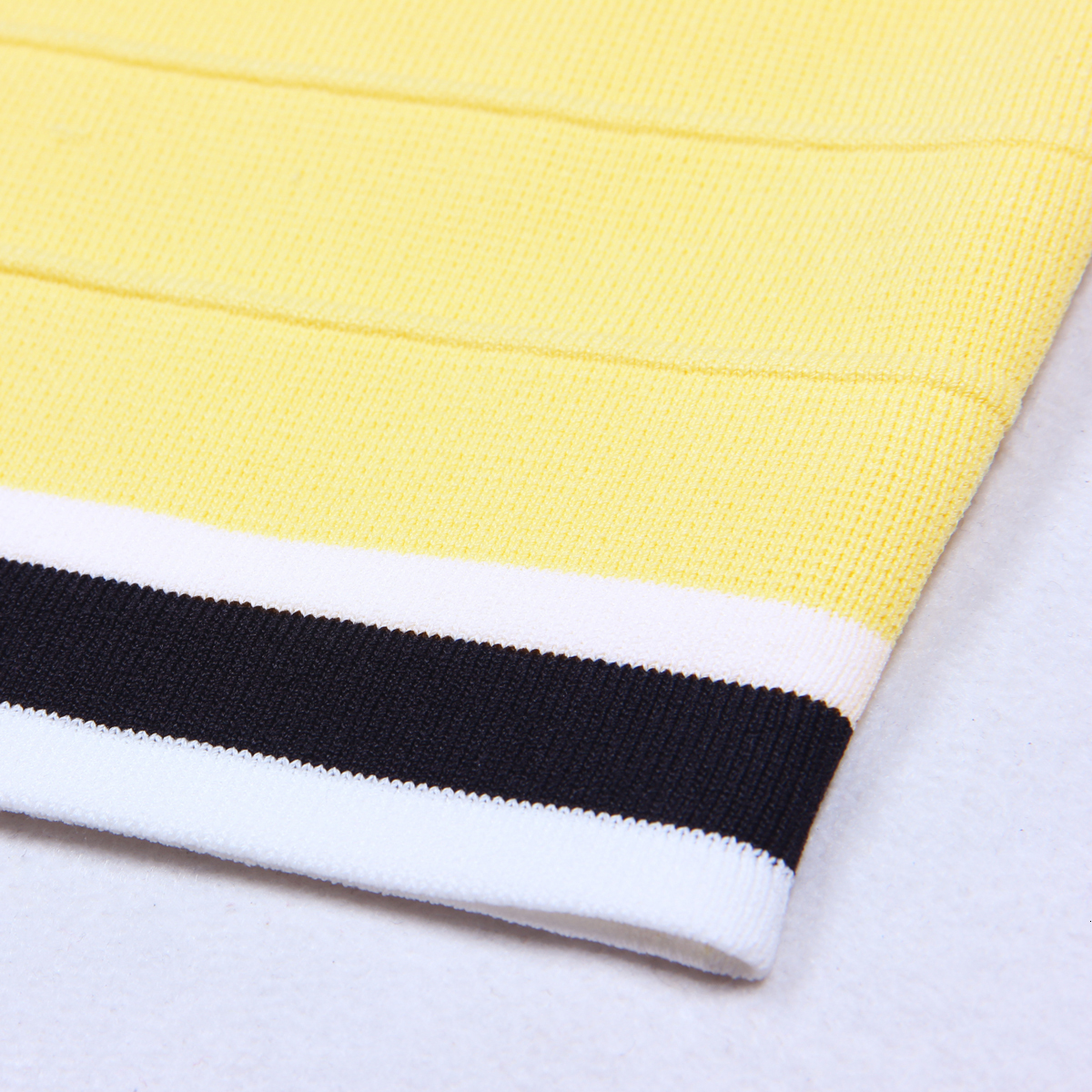 SML Three Colors High Quality Elastic Knitted Fabric Wer Button Single Breasted Stripe Slim Fit Fashion Women's Short Skirt