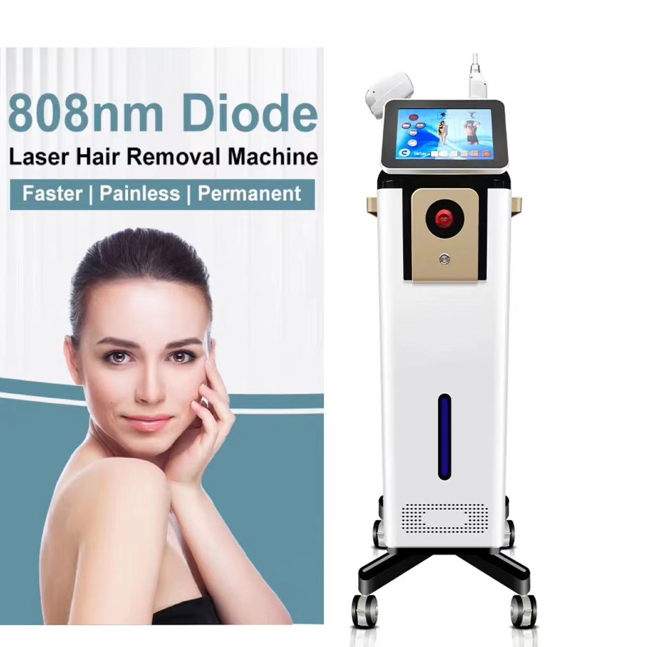 Newest Permanent 808nm Diode Laser Hair Removal Picosecond Laser Non invasive Tattoo Removal 2in1 Machine For Clinc And Beauty Salon