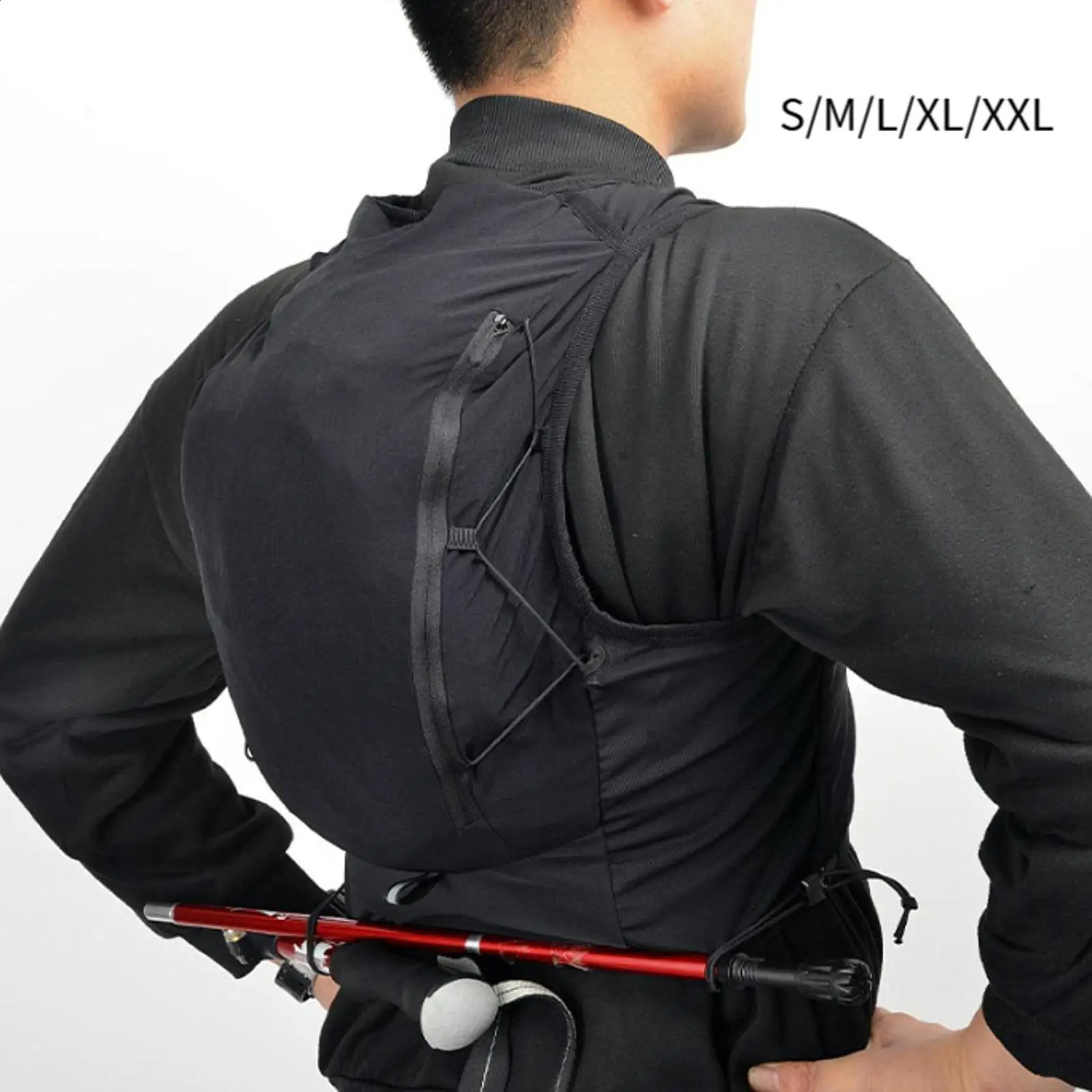A moisturizing running vest with multiple pocket adjustable day bag equipment outdoor climbing bike camping sports 240911