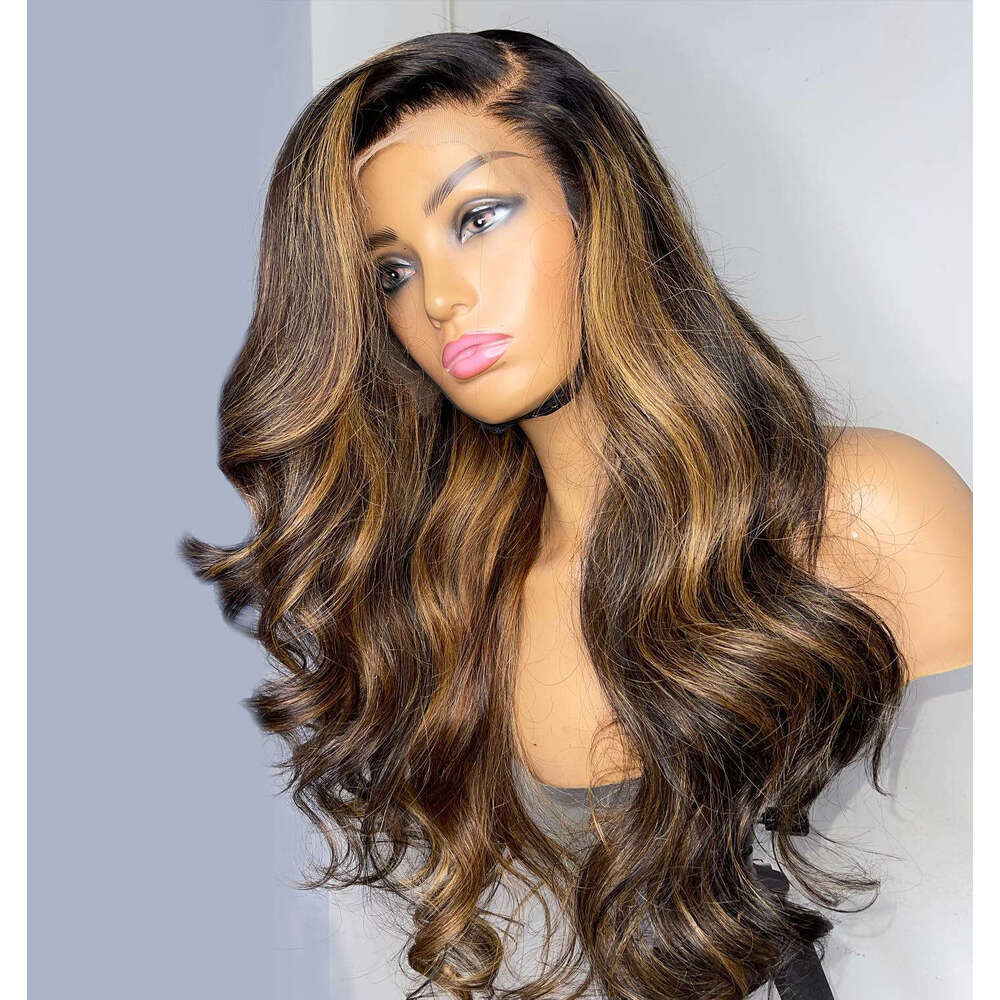 Highlight Human Hair 13x4 Honey Blonde Body Wave Front Wig Brazilian 13x6 Full Hd Lace Frontal Bleached Wigs For Women