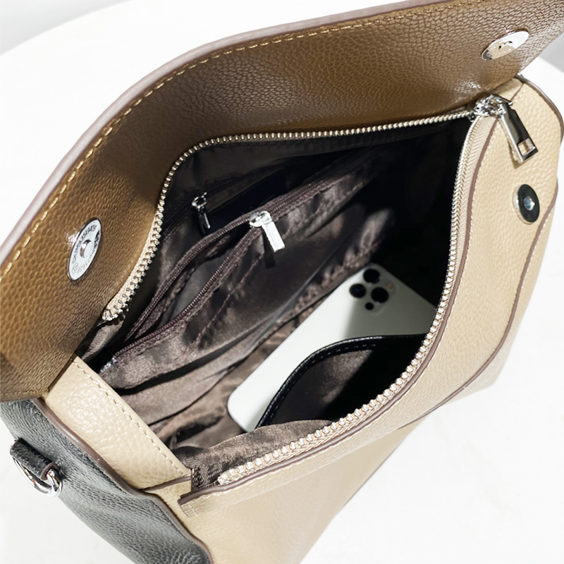 Genuine Leather Messenger Bags For Women Designer Handbag And Purses 2024 New In England Style Cowhide Crossbody Shoulder