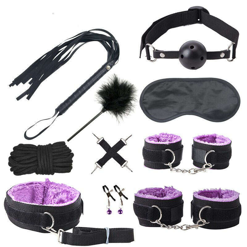 Cross border hot selling SM prop set, ten piece ribbon set, BDSM training, female slave, torture equipment, alternative adult sexual products