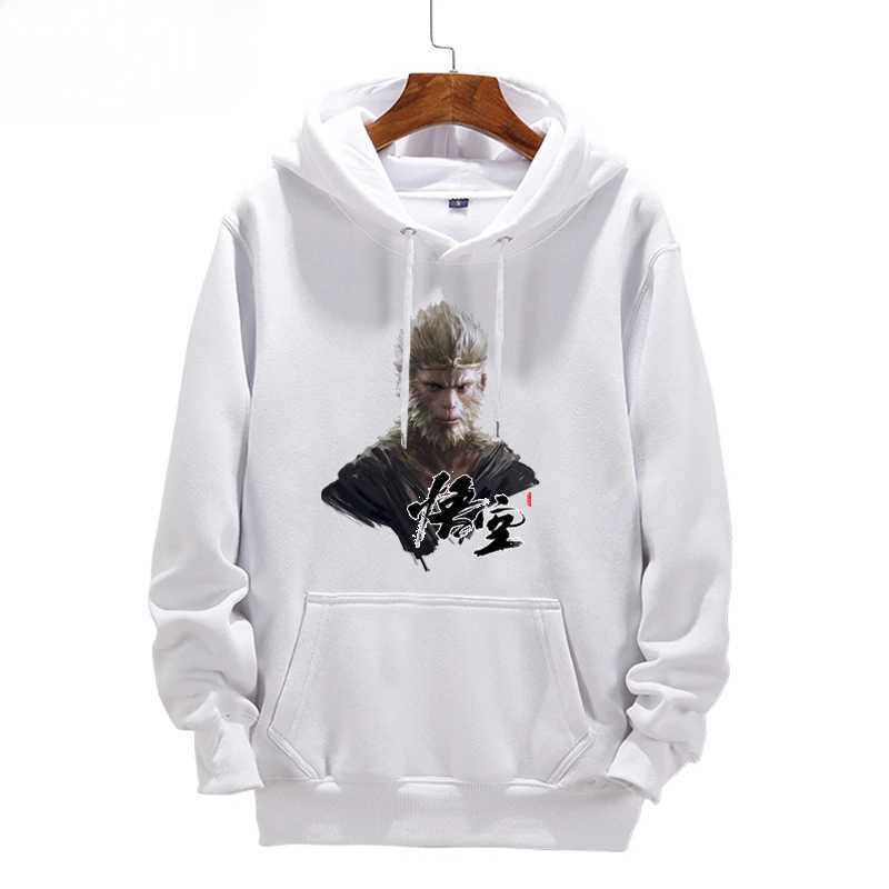 Surrounding Black Mythical Martial Arts Mens Street Hoodies Fashionable Unisexes Warm Autumn and Winter Hoodies Free Delivery W240921