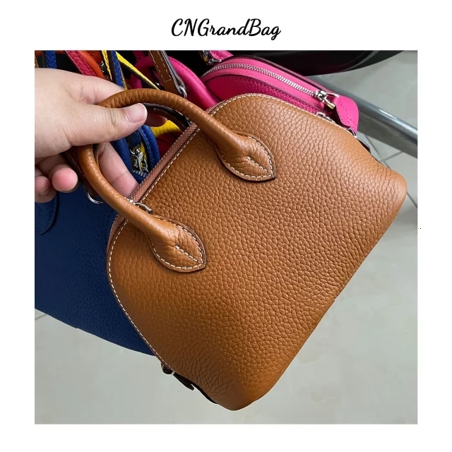 New Free Shipping Women Genuine Grain Shoulder Small Crossbody Multi Color Leather Shell Bag