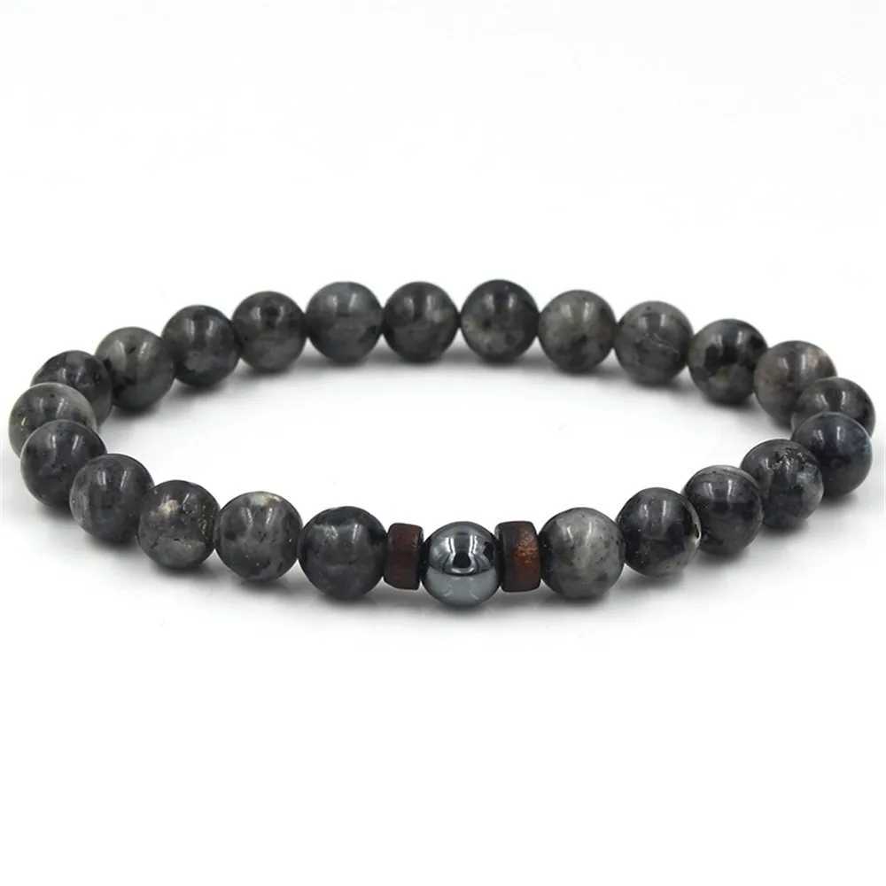 Volcanic Stone Bracelet for Men Lava Wooden Beads Bracelet Tibetan Buddha Wrist Chain Women Men Jewelry Gift New BraceletsX240921