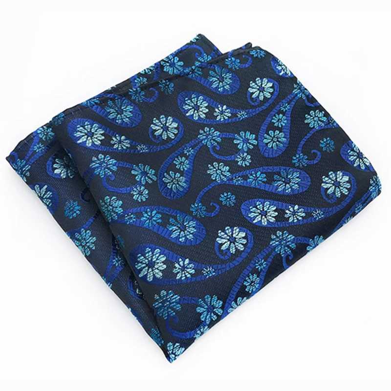 GUSLESON Mens Classic Red Purple Printing Dot Silk Handle Business Leisure Square Pocket Wedding Hanks Mens Gift W240921