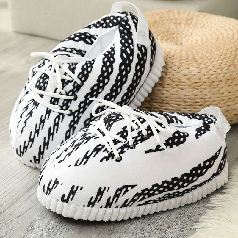 Cute Cartoon Plush Winter Cotton Soft Sneakers for Women and Men