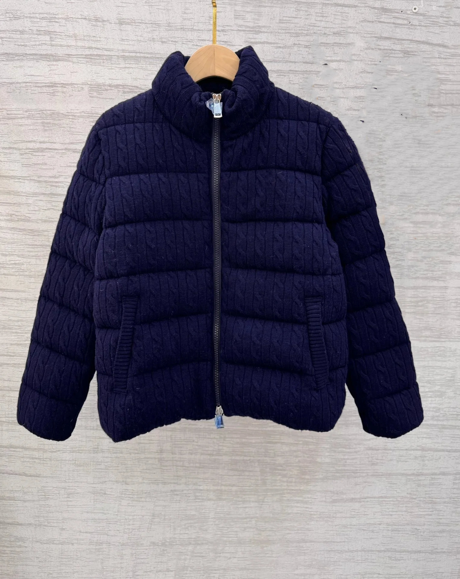 Womens twill knit cotton jacket womens coat windproof jacket womens coat 240913