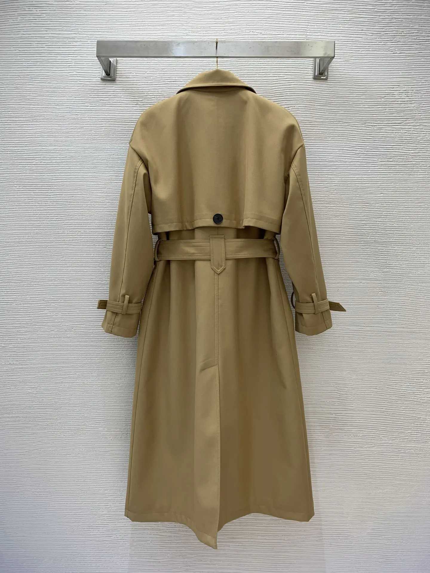 2024 Early Autumn New Style Womens Fashion Embroidery Personality Design Zipper Lapel Long Trench Coat Jacket 43-0350X240921