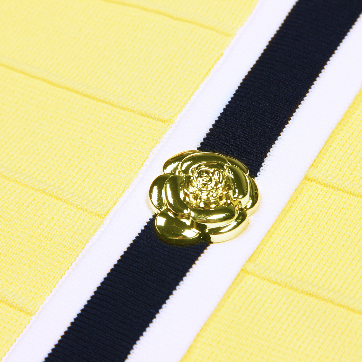 SML Three Colors High Quality Elastic Knitted Fabric Wer Button Single Breasted Stripe Slim Fit Fashion Women's Short Skirt