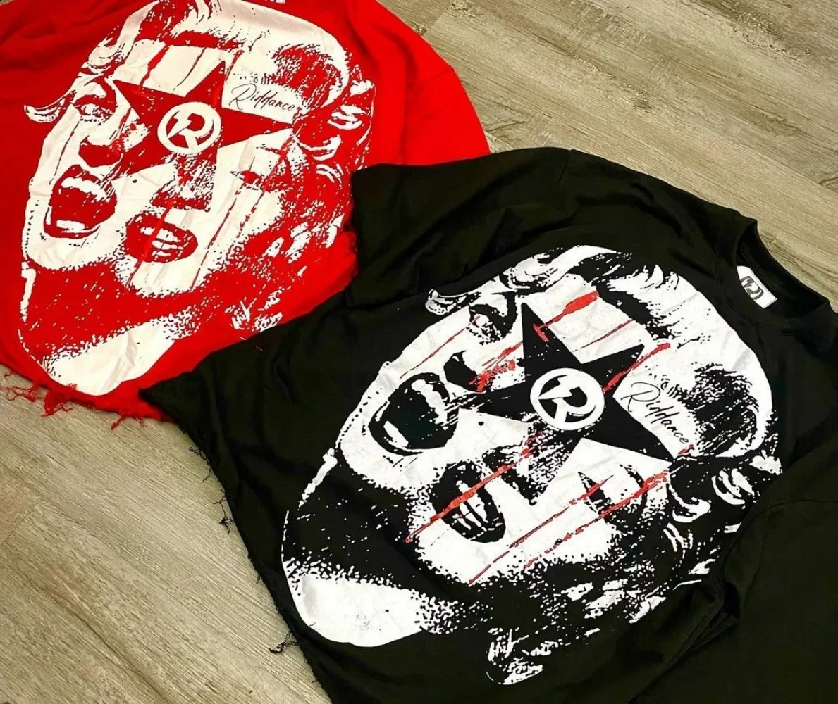 Hip Hop Y2k Tops Oversized Printed Graphic T Shirts Harajuku Gothic Men and Women Summer T-Shirt Casual Streetwear Clothes 240929