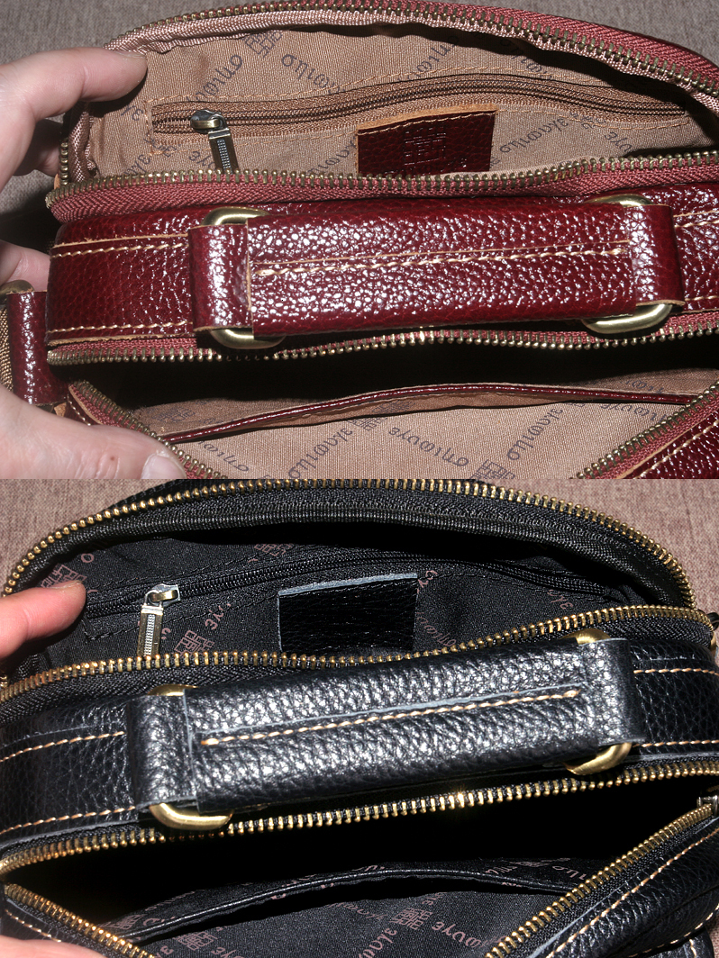 Left&North Women's Messenger Bag Trend 2024 Genuine Leather Handbags 100% Natural Cowhide Vintage Top-Handle Bags Original Brand