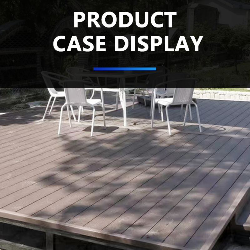 embossed plastic wood flooring outdoor terrace wood plastic flooring outdoor anti-corrosion flooring courtyard garden board round hole