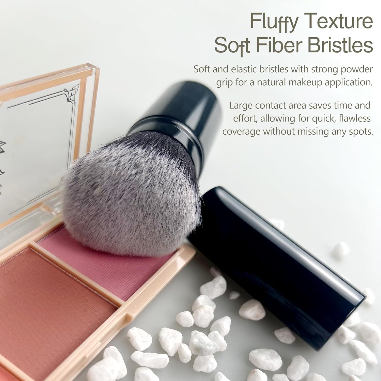 retractable spray gun kabuki brush suitable for all facial makeup and liquid foundation suitable for liquid face cream and foundation makeup aluminum 