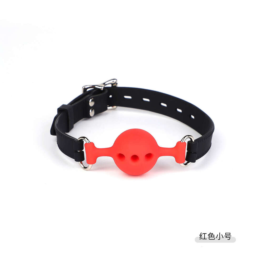Sex toys SM props integrated silicone mouth ball forced mouth opening with hole silicone mouth plug alternative adult products