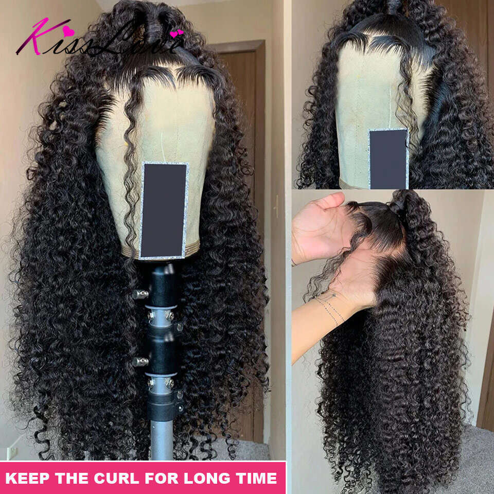 Deep Wave Invisi Strap Snug Fit 360 Transparent Frontal Bleached Knots Pre Cut Lace Wig Glueless Human Hair Ready To Go