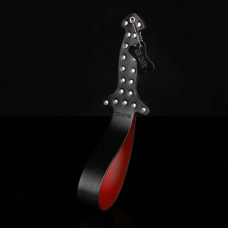 High end SM props, genuine leather rivets, leather clappers, SP torture equipment, double-layer erotic clappers with dog tags, alternative adult produ