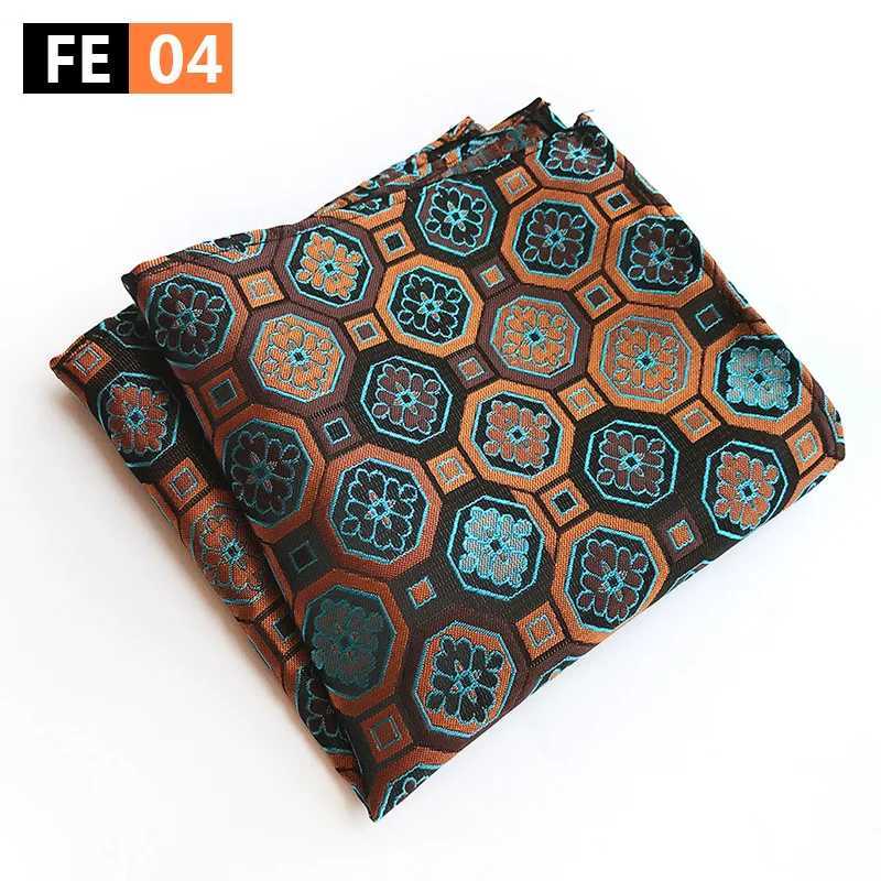 New Design Polyester Hanky Gold Black Paisley Men Fashion Plaid Pocket Square Handkerchiefs for Men Suit Tie HandkerchiefX240921