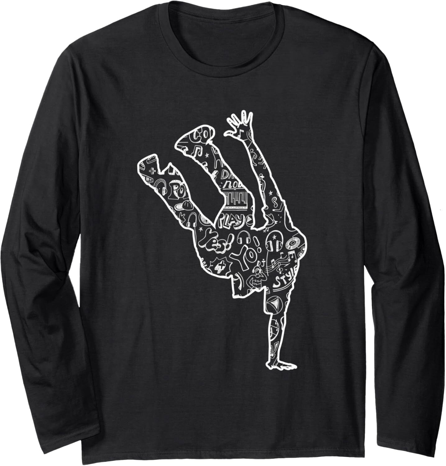 Long Sleeve Shirts for Men sweatshirt Fun Breakdancing Themed Words Dancer Birthday Gift Long Sleeve Tee Streetwear Casual tops clothes fashion