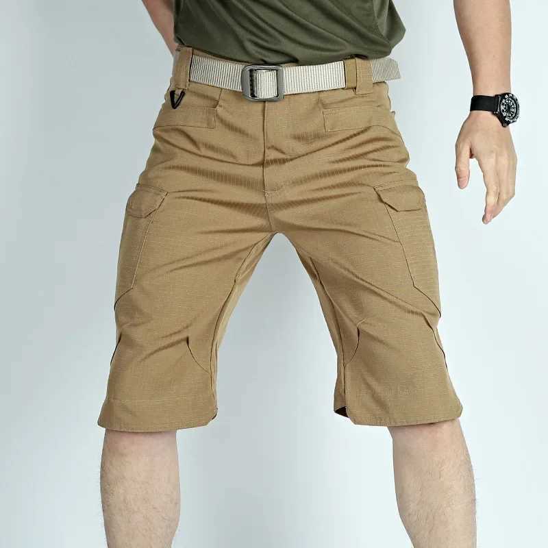 Waterproof Tactical Shorts Men Summer Quick Dry Multi-pocket Wear-Resistant Short Pants Big Size 6XL Outdoor Military Cargo PantX240921
