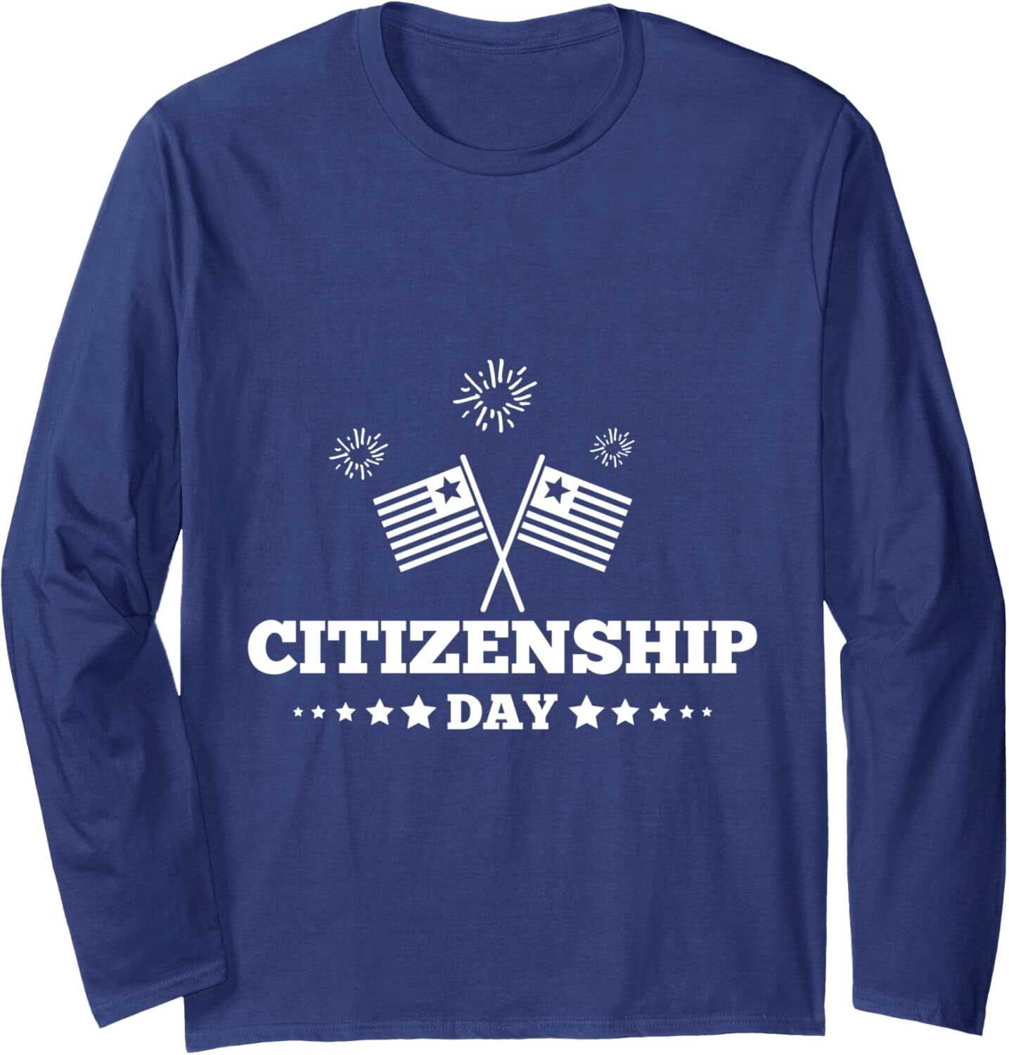Long Sleeve Shirts for Men sweatshirt Happy CitizenShip Day American Flags Immigrant Long Sleeve Tee Streetwear Casual tops clothes
