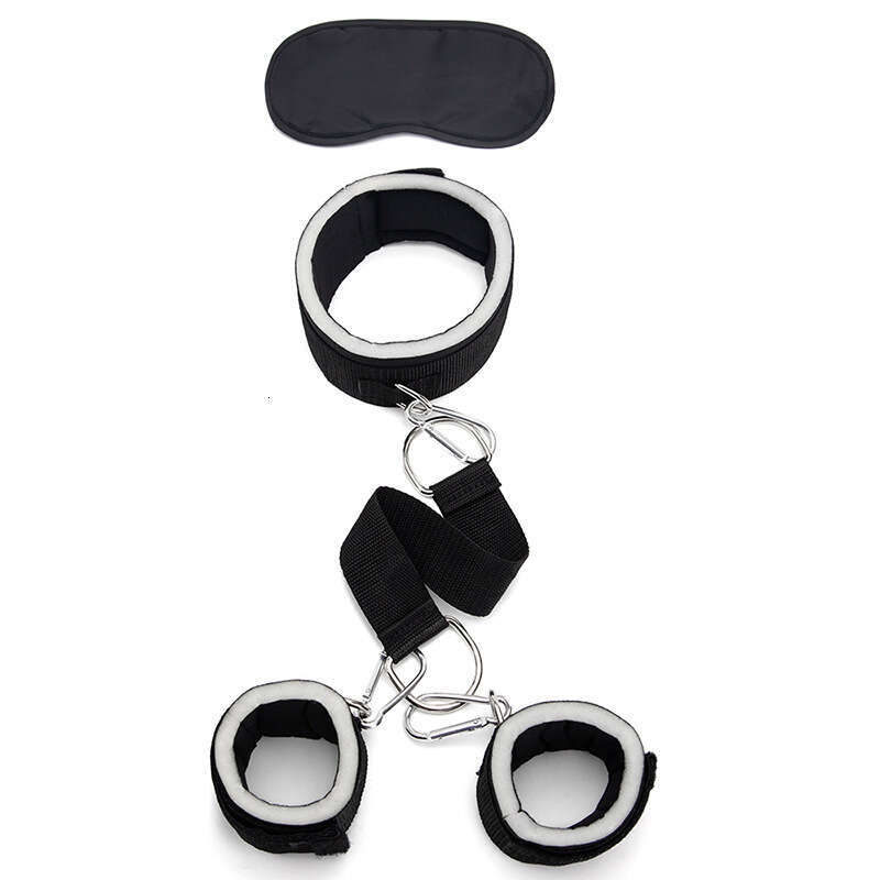 Sex Training SM Props Sponge Back Handcuffs Blindfold Flirting Eye Mask Three Piece Set Alternative Adult Products