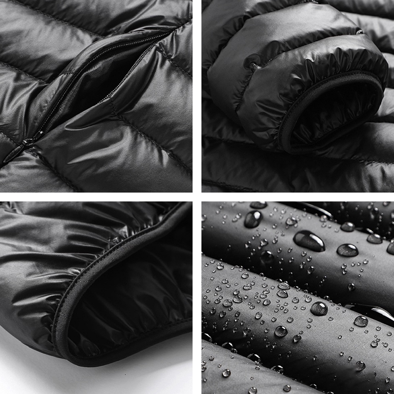 2023 New Men Winter Coat Fashion Hooded Lightweight Warm Thick Slim White Duck Packable Down Jackets