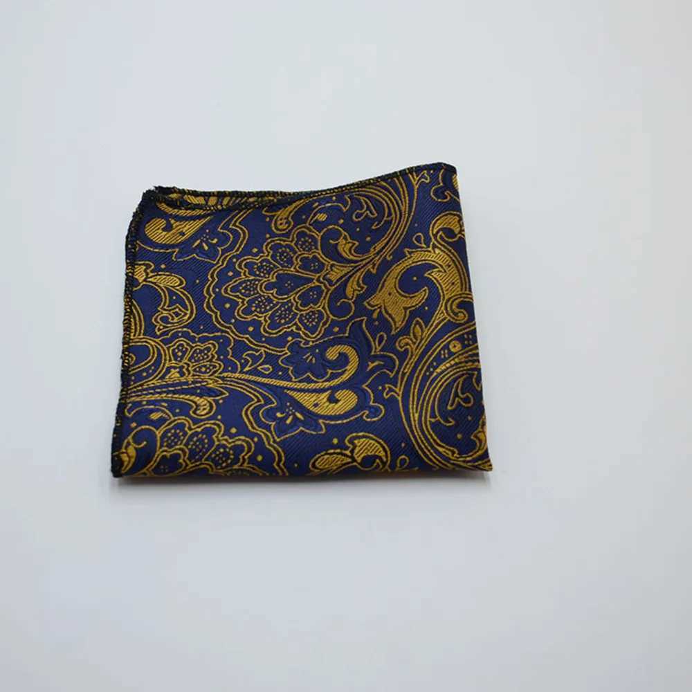 Classic Mens Pocket Square Polyester Paisley Plaid Handerchief Wedding Business Suit Shirt Pocket Towel Hanky Ties AccessoriesX240921