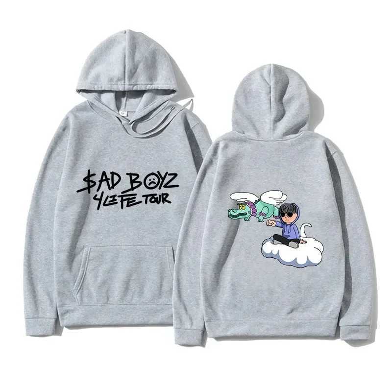 Mens fashion player corridor Tumbados hoodie Sadboyz long sleeved sweatshirt mens cool casual Harajuku streetwear Pullover W240921