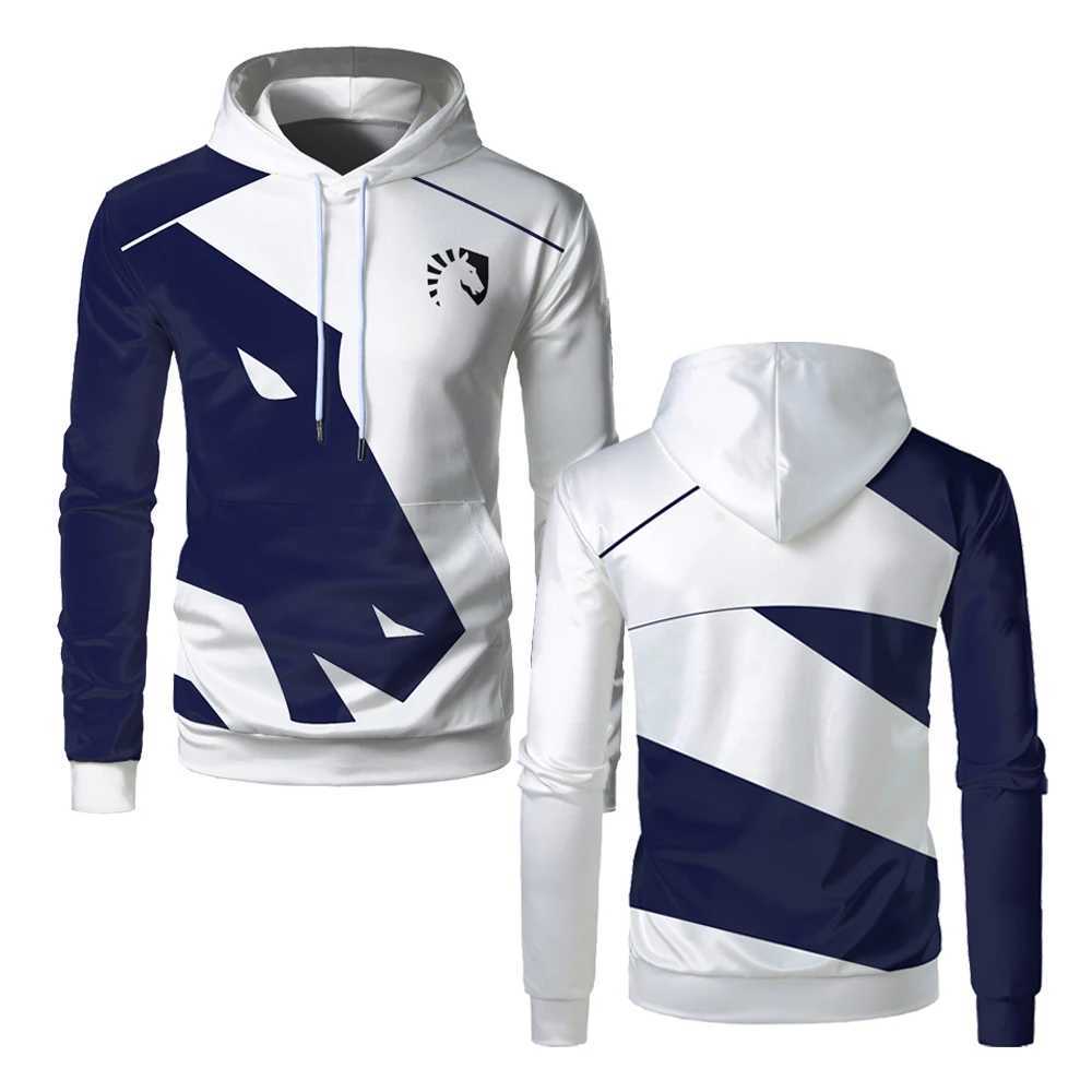 2024 Liquid Team Mens Graphic Hoodie E-sports Game Uniform Womens Pullover Hoodie Autumn Casual Boys Sports New Clothing Sportswear W240921