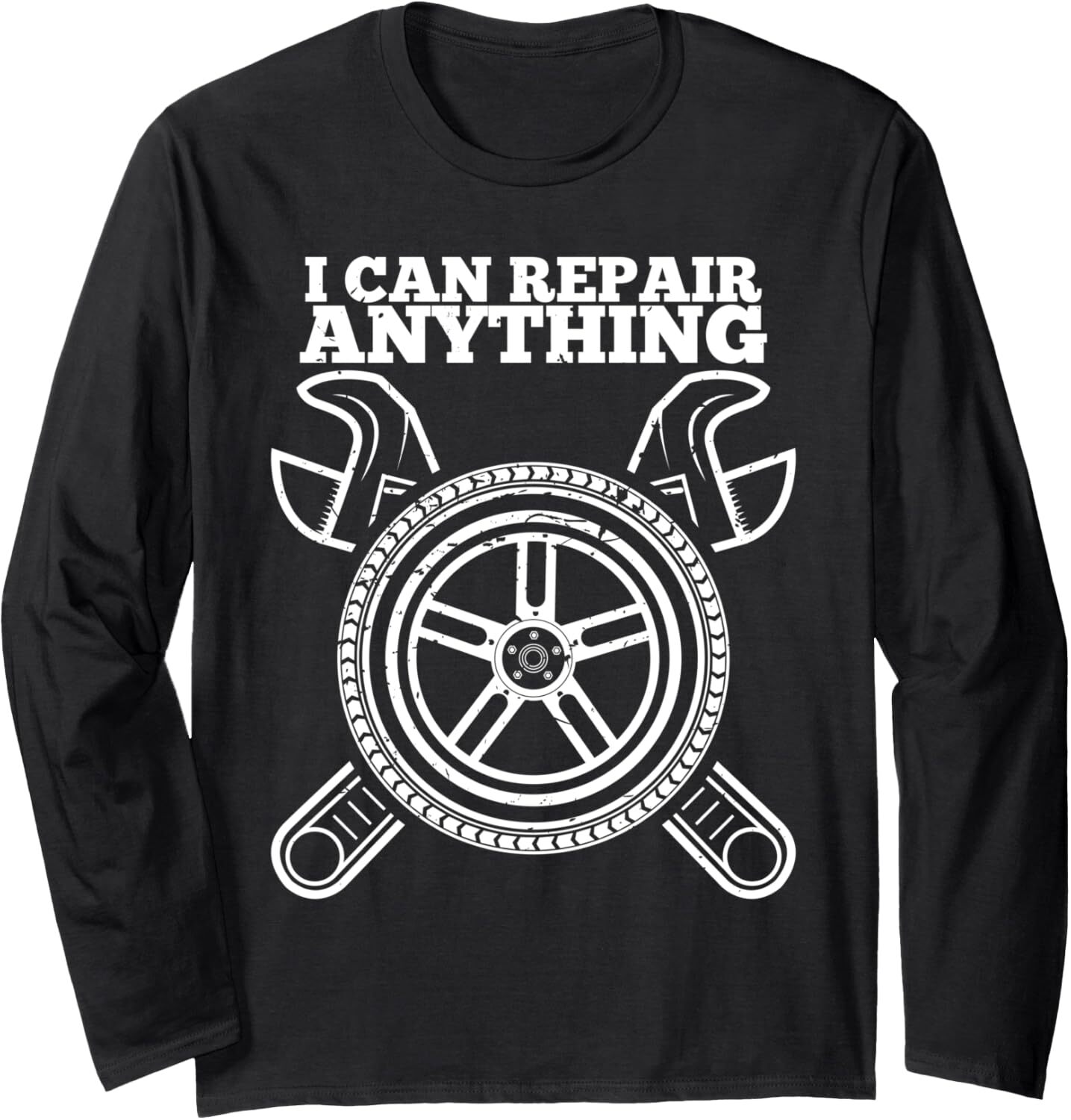 Long Sleeve Shirts for Men sweatshirt I Can Repair Anything Mechanic Cool Technician Long Sleeve Tee Streetwear Casual tops clothes fashion