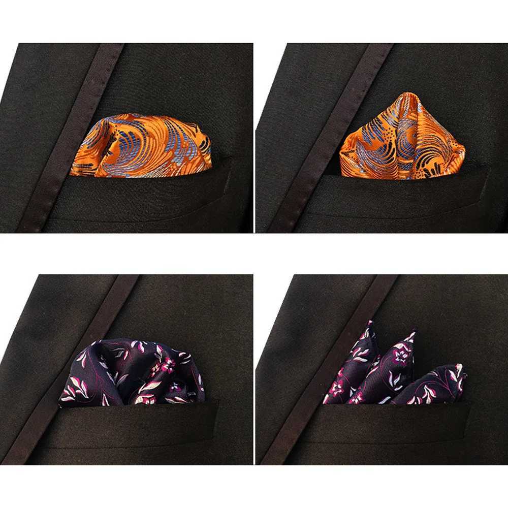 3 Packs Mens Classic Colorful Floral Pocket Square Handkerchief Wedding Hanky BWTHZ0363X240921